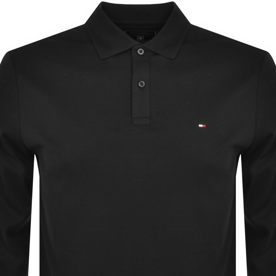 Tommy Hilfiger Long Sleeved Polo T Shirt Black